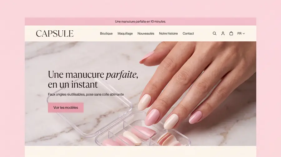 Modèle de boutique CAPSULE — Beauté