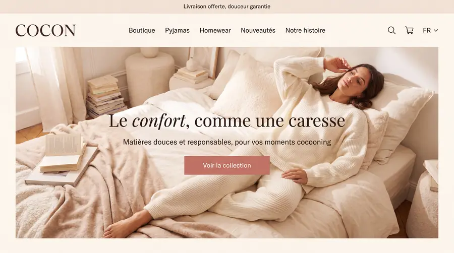 Modèle de boutique COCON — Mode