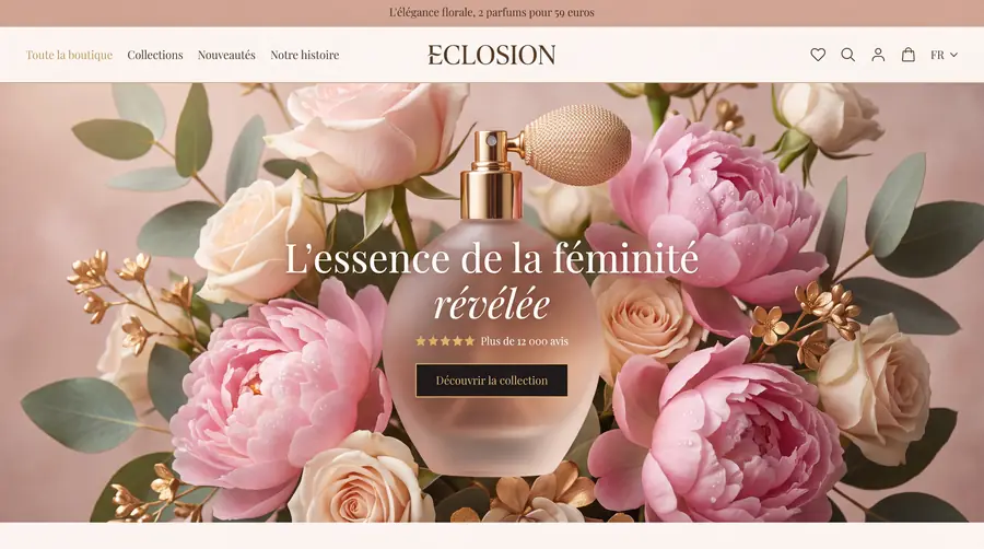 Modèle de boutique ECLOSION — Beauté