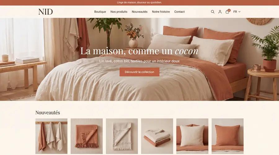 Modèle de boutique NID — Lifestyle