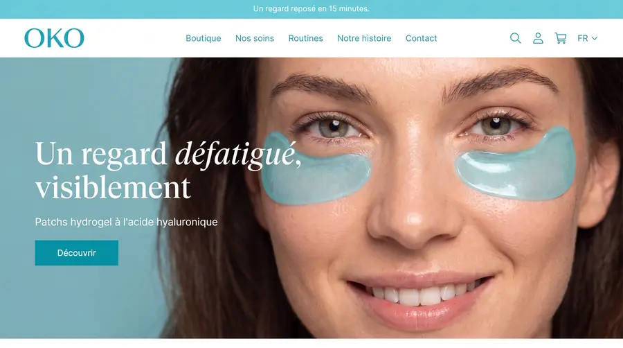 Modèle de boutique OKO — Cosmétique