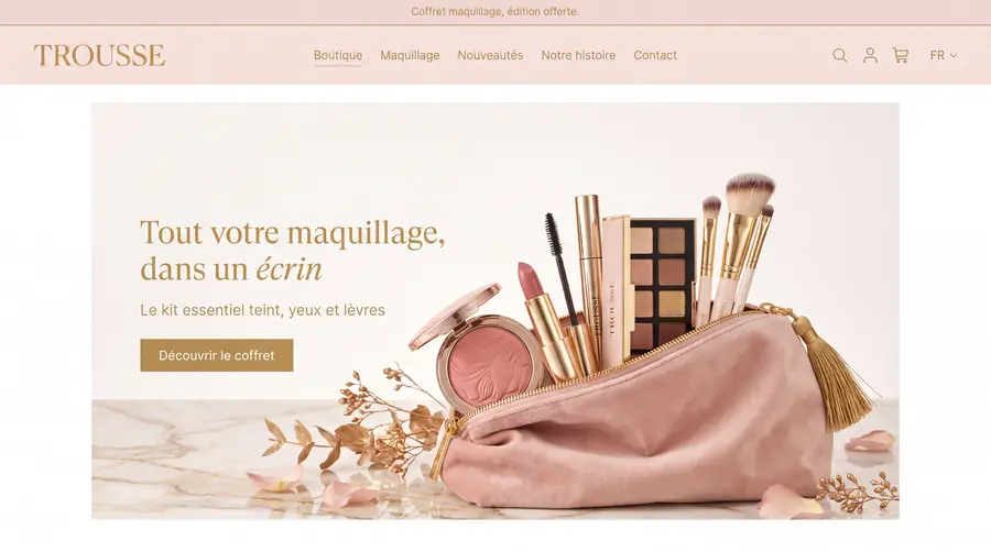 Modèle de boutique TROUSSE — Beauté