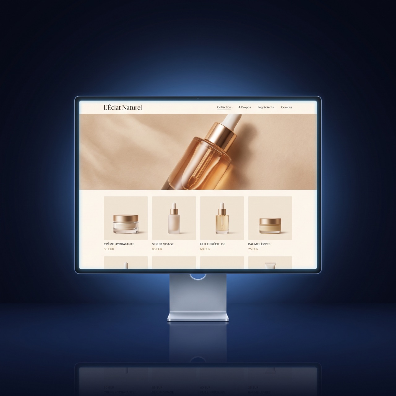 Exemple de boutique e-commerce livrée par KHWEB